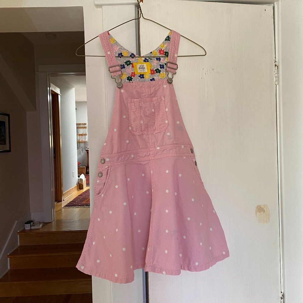 Mini Boden Kids' Pink Corduroy Dress
